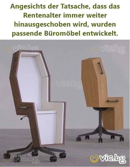 Angesichts der Tatsache, dass das Rentenalter immer weiter hinausgeschoben wird, wurden passende Büromöbel entwickelt.