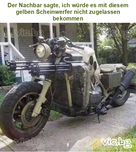 Der Nachbar sagte, ich würde es mit diesem gelben Scheinwerfer nicht zugelassen bekommen