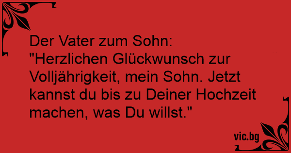 Der Vater Zum Sohn