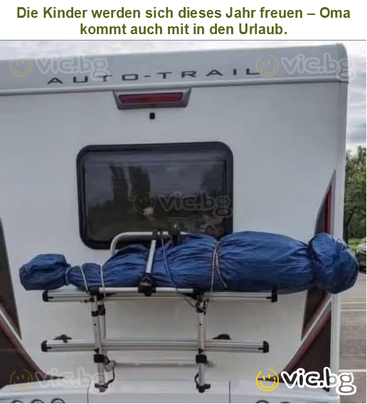 Die Kinder werden sich dieses Jahr freuen – Oma kommt auch mit in den Urlaub.
