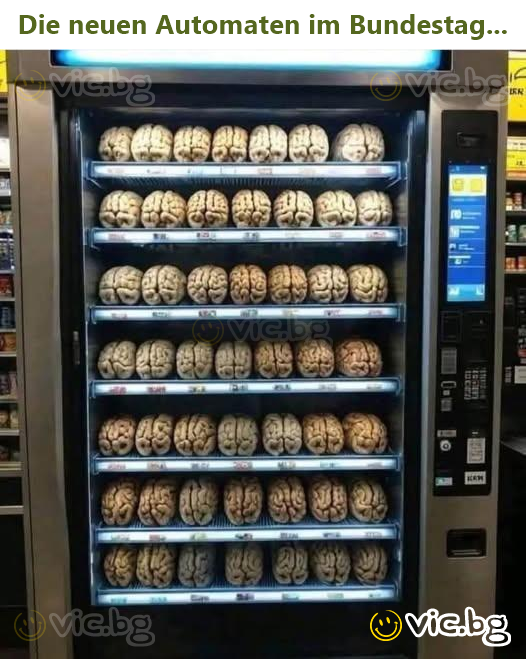 Die neuen Automaten im Bundestag...