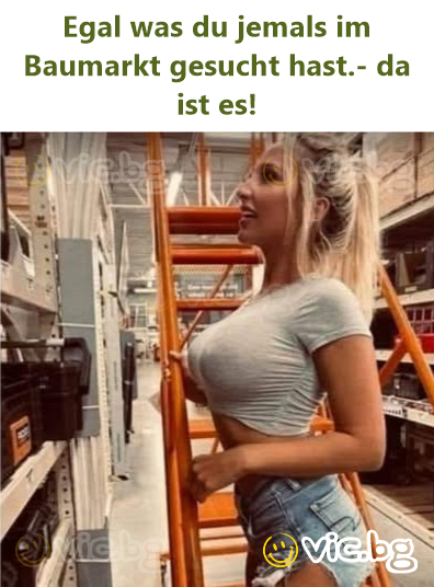 Egal was du jemals im Baumarkt gesucht hast.- da ist es!