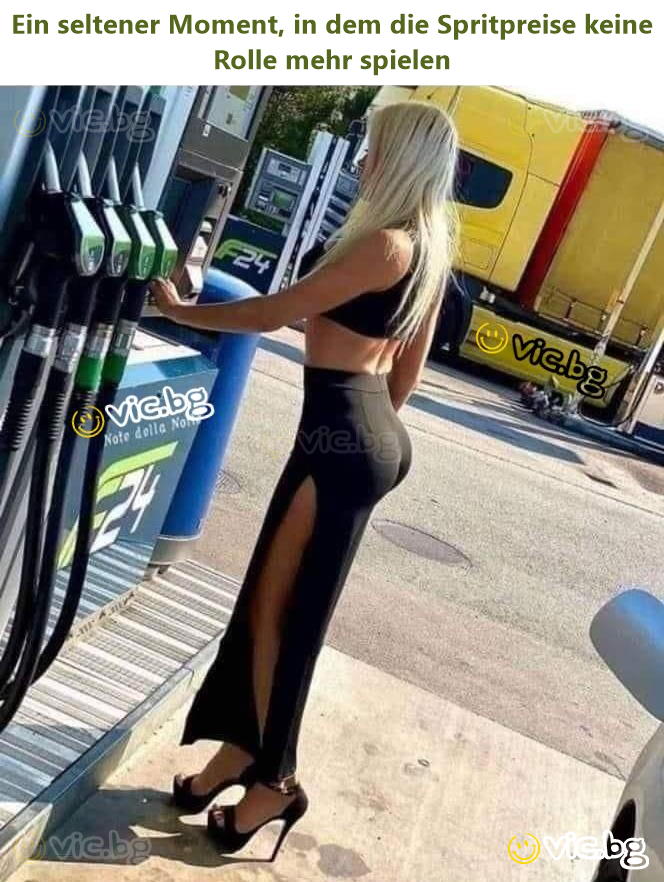 Ein seltener Moment, in dem die Spritpreise keine Rolle mehr spielen