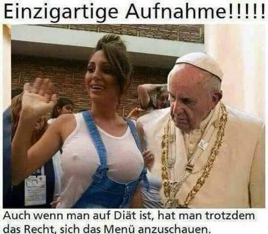 Einzigartige Aufnahme!!!!! Auch wenn man auf Diät ist, hat man trotzdem das Recht, sich das Menü anzuschauen.