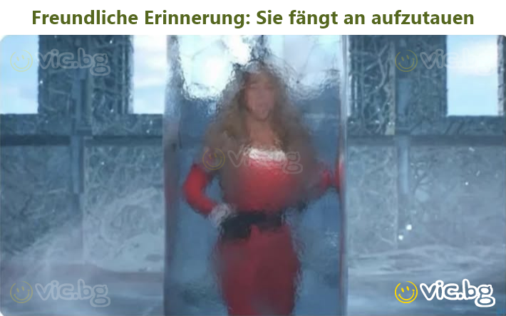 Freundliche Erinnerung: Sie fängt an aufzutauen