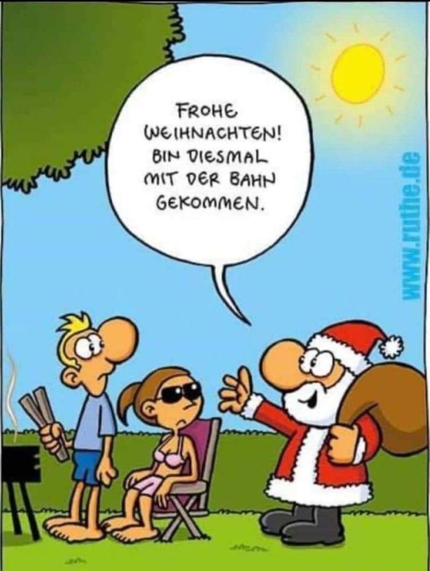 Frohe weihnachten! Bin diesmal mit der bahn gekommen