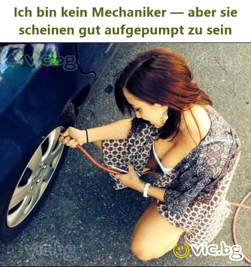 Ich bin kein Mechaniker — aber sie scheinen gut aufgepumpt zu sein