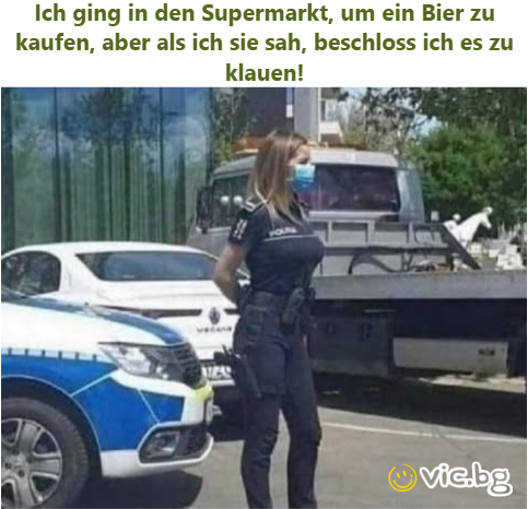 Ich ging in den Supermarkt, um ein Bier zu kaufen, aber als ich sie sah, beschloss ich es zu klauen!