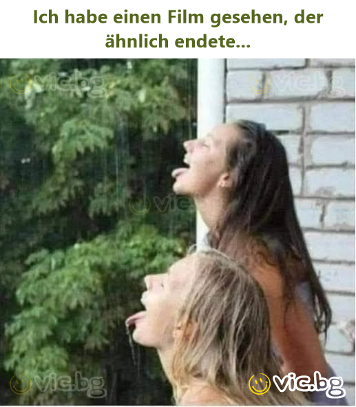 Ich habe einen Film gesehen, der ähnlich endete...