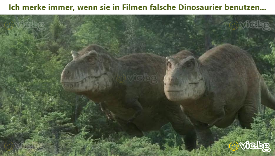 Ich merke immer, wenn sie in Filmen falsche Dinosaurier benutzen...