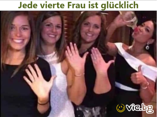 Jede vierte Frau ist glücklich 