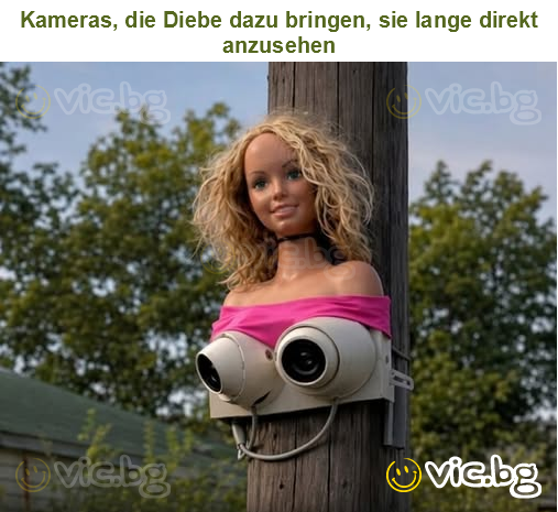 Kameras, die Diebe dazu bringen, sie lange direkt anzusehen