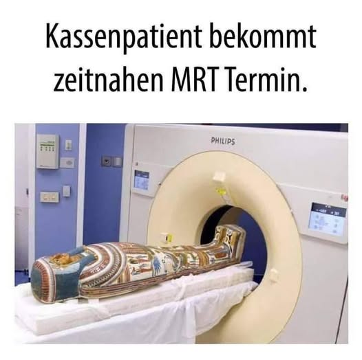 Kassenpatient bekommt zeitnahen MRT Termin.