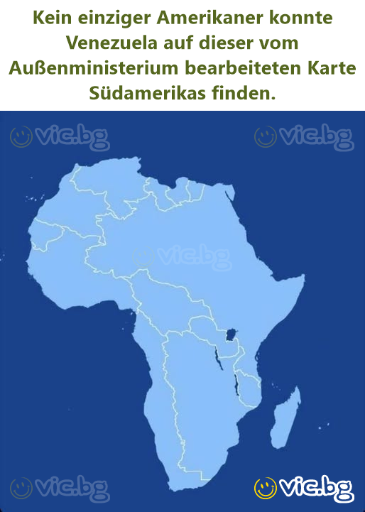 Kein einziger Amerikaner konnte Venezuela auf dieser vom Außenministerium bearbeiteten Karte Südamerikas finden.