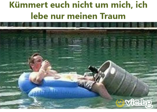 Kümmert euch niсhт um mich, ich lebe nur meinen Traum