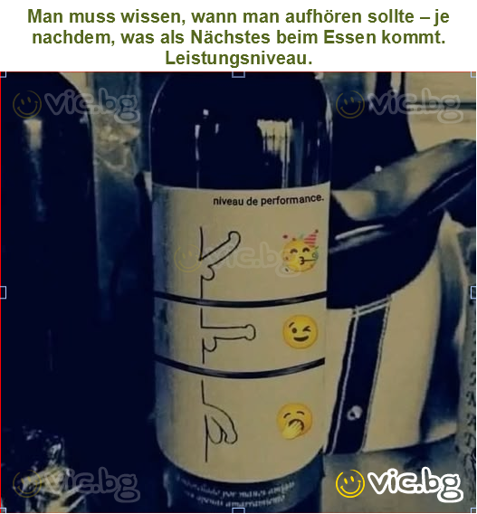 Man muss wissen, wann man aufhören sollte – je nachdem, was als Nächstes beim Essen kommt. Leistu...