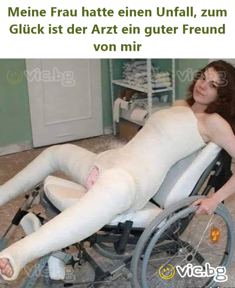 Meine Frau hatte einen Unfall, zum Glück ist der Arzt ein guter Freund von mir