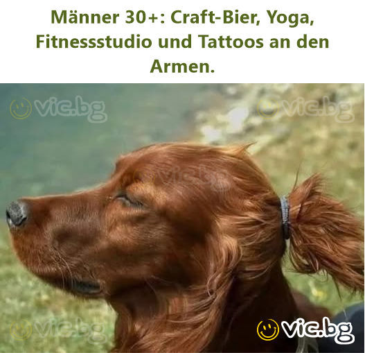Männer 30+: Craft-Bier, Yoga, Fitnessstudio und Tattoos an den Armen.