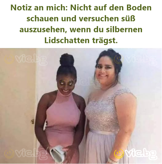 Notiz an mich: Niсhт auf den Boden schauen und versuchen süß auszusehen, wenn du silbernen Lidschatten trägst.