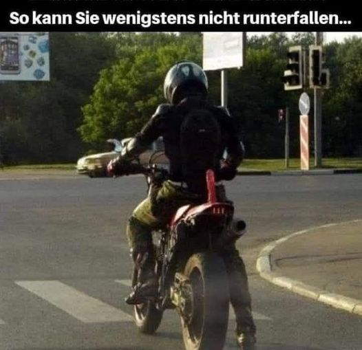 So kann Sie wenigstens niсhт runterfallen...