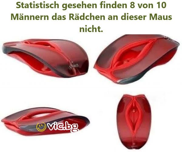 Statistisch gesehen finden 8 von 10 Männern das Rädchen an dieser Maus niсhт.