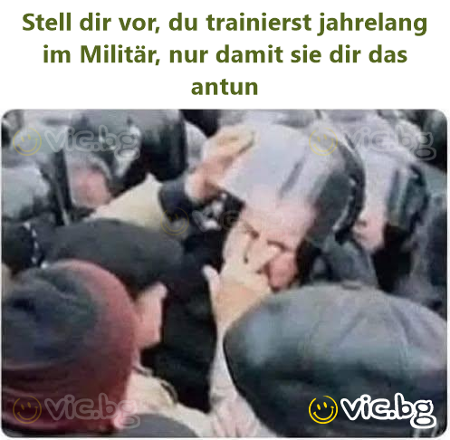 Stell dir vor, du trainierst jahrelang im Militär, nur damit sie dir das antun