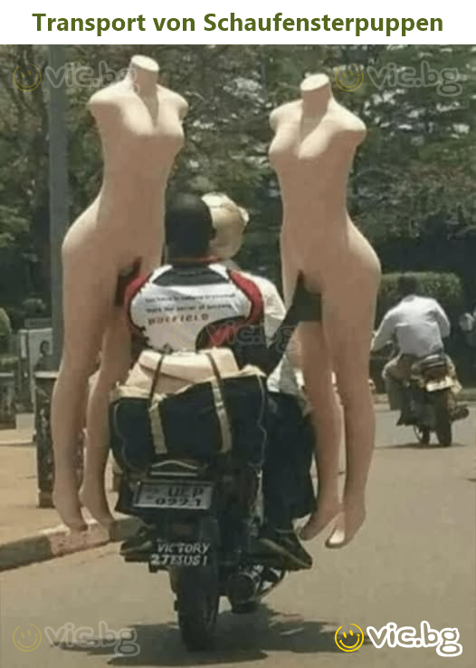 Transport von Schaufensterpuppen