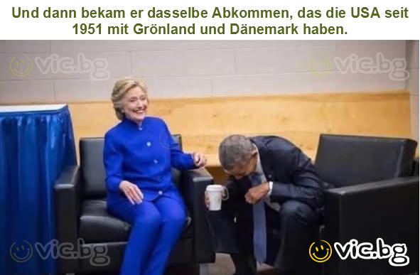 Und dann bekam er dasselbe Abkommen, das die USA seit 1951 mit Grönland und Dänemark haben.