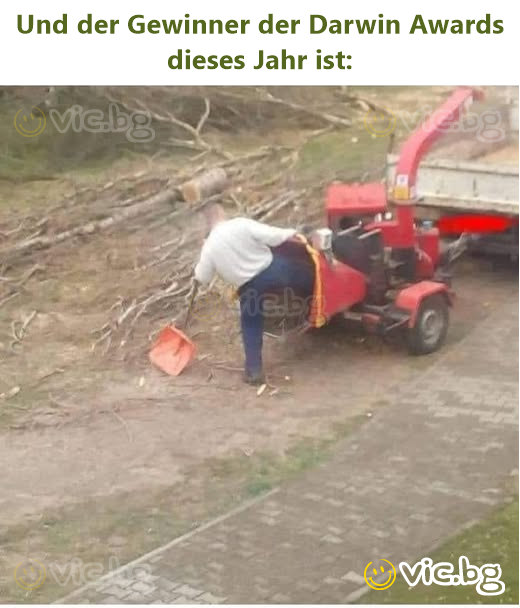Und der Gewinner der Darwin Awards dieses Jahr ist: