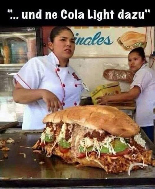 “.. und ne Cola Light dazu”