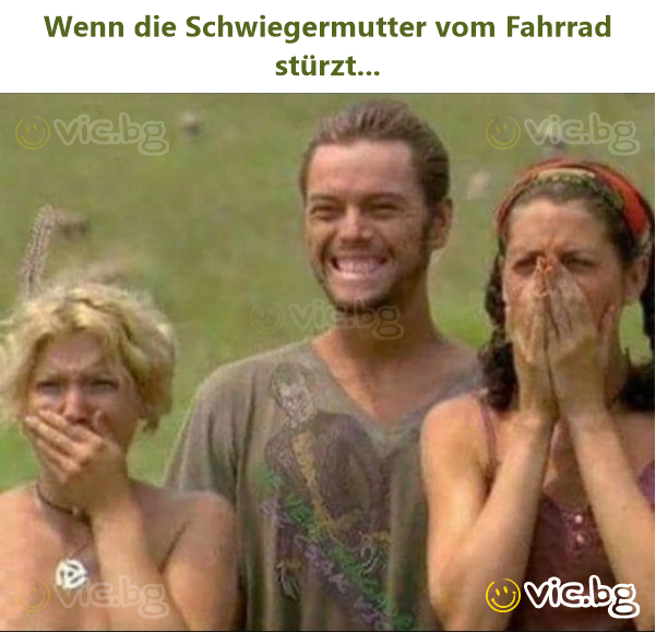 Wenn die Schwiegermutter vom Fahrrad stürzt...