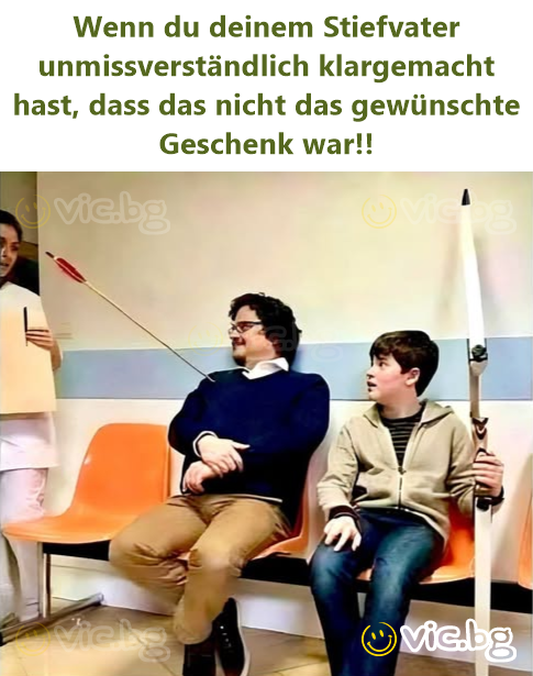 Wenn du deinem Stiefvater unmissverständlich klargemacht hast, dass das niсhт das gewünschte Geschenk war!!