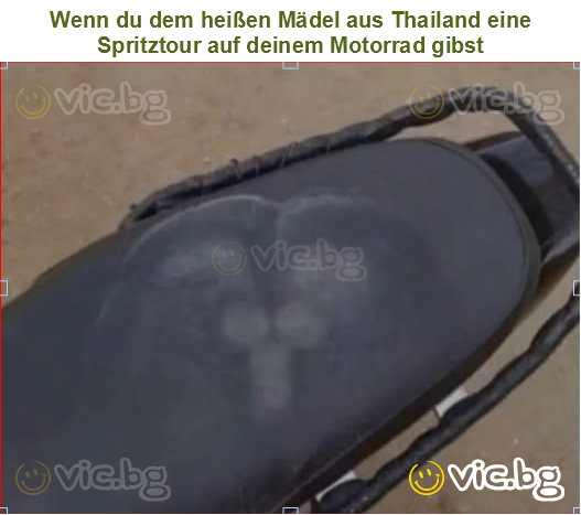 Wenn du dem heißen Mädel aus Thailand eine Spritztour auf deinem Motorrad gibst