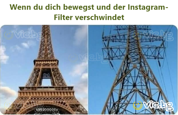 Wenn du dich bewegst und der Instagram-Filter verschwindet