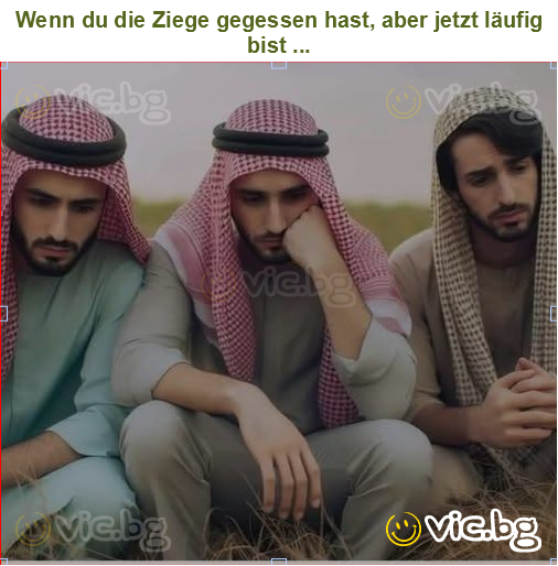 Wenn du die Ziege gegessen hast, aber jetzt läufig bist ...