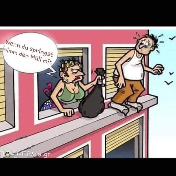 Wenn du springst nimm den Müll mit