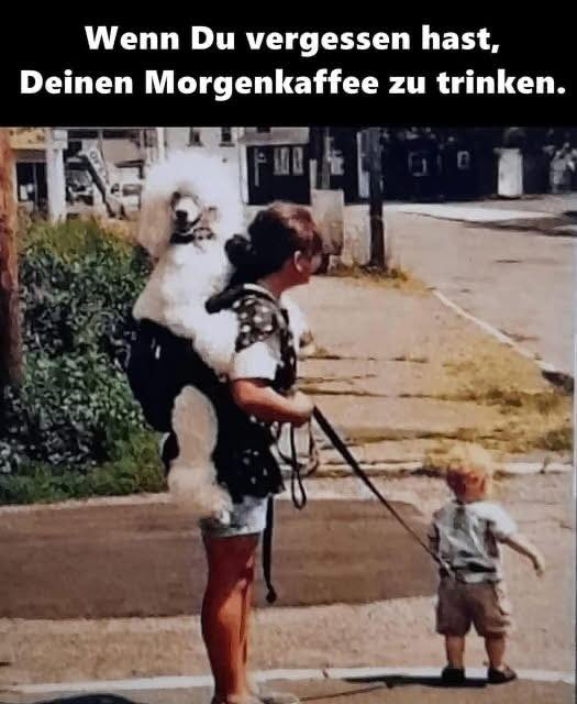 Wenn Du vergessen hast, Deinen Morgenkaffee zu trinken.