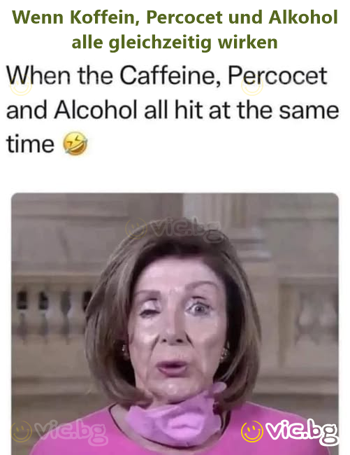 Wenn Koffein, Percocet und Alkohol alle gleichzeitig wirken