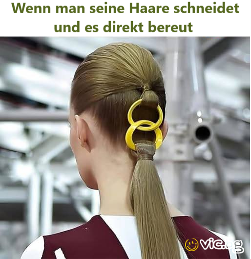 Wenn man seine Haare schneidet und es direkt bereut