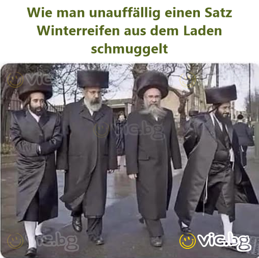 Wie man unauffällig einen Satz Winterreifen aus dem Laden schmuggelt