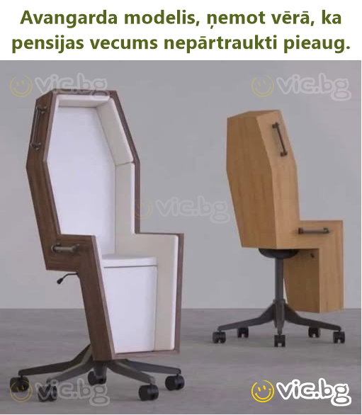 Avangarda modelis, ņemot vērā, ka pensijas vecums nepārtraukti pieaug.