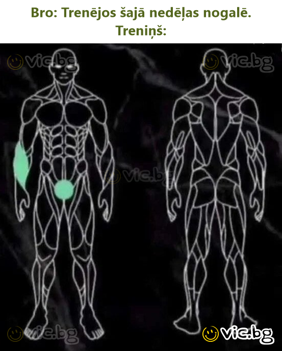 Bro: Trenējos šajā nedēļas nogalē. Treniņš: