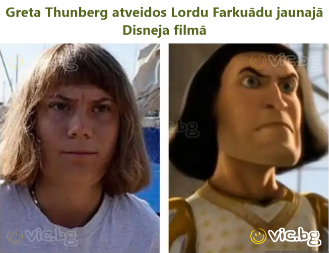 Greta Thunberg atveidos Lordu Farkuādu jaunajā Disneja filmā