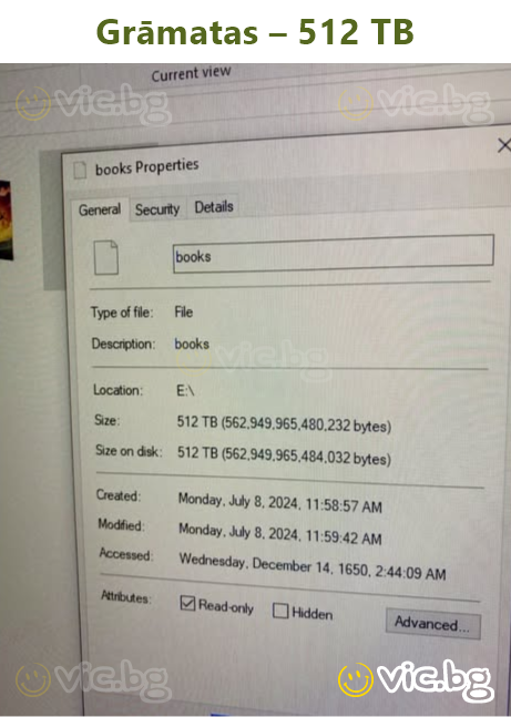 Grāmatas – 512 TB