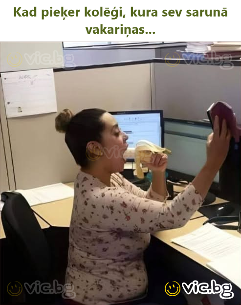 Kad pieķer kolēģi, kura sev sarunā vakariņas...