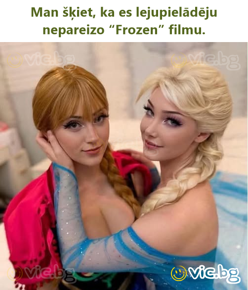 Man šķiet, ka es lejupielādēju nepareizo “Frozen” filmu.
