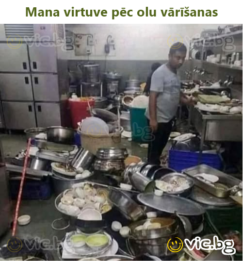 Mana virtuve pēc olu vārīšanas
