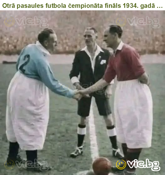 Otrā pasaules futbola čempionāta fināls 1934. gadā …