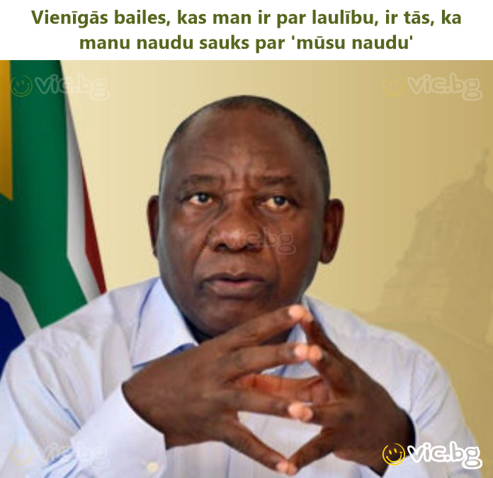 Vienīgās bailes, kas man ir par laulību, ir tās, ka manu naudu sauks par 'mūsu naudu'