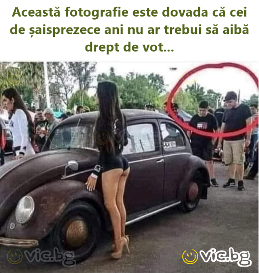 Această fotografie este dovada că cei de șaisprezece ani nu ar trebui să aibă drept de vot...